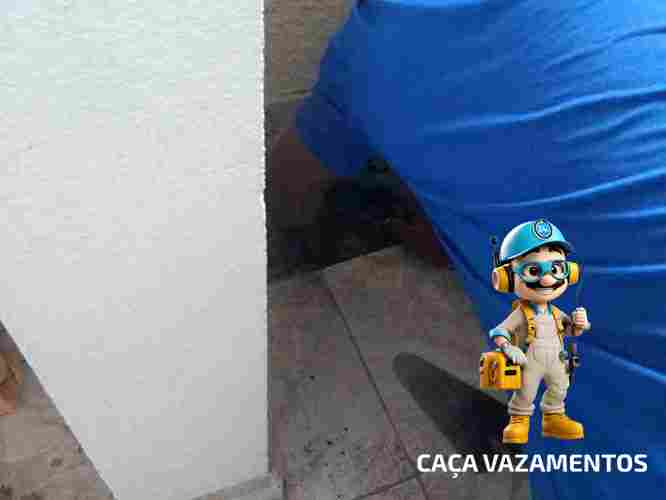 Caça vazamentos e infiltrações profissional com detector geofone