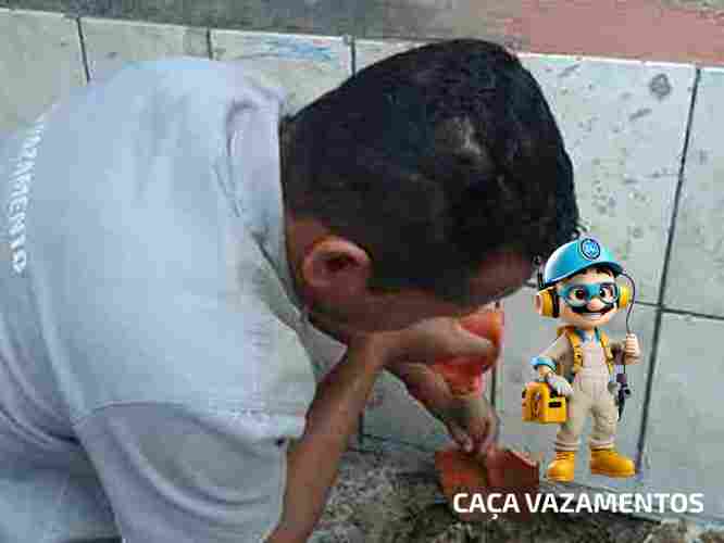 Encanador de vazamentos de água em infiltração e conta elevada