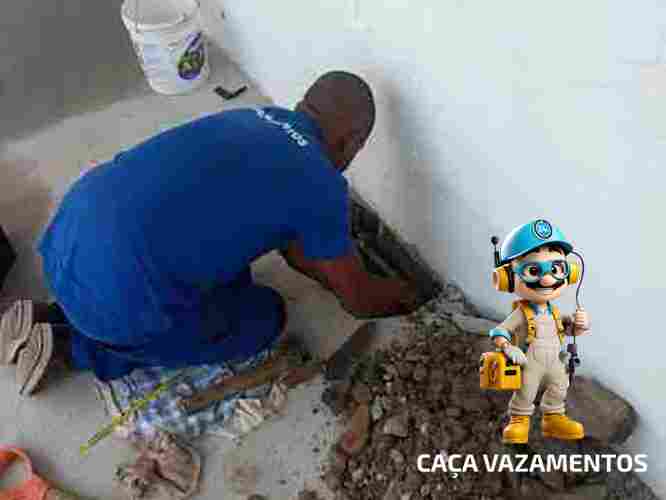 Empresa de conserto de vazamento na parede, solo, teto e laje conta alta